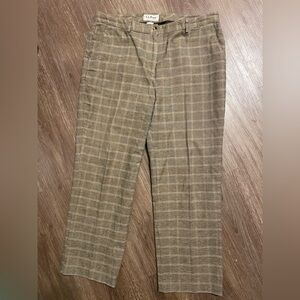 Vintage L.L. Bean Women's Plaid Tan Trousers